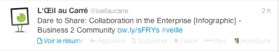 Exemple qui montre comment on peut contextualiser un tweet grâce au hashtag