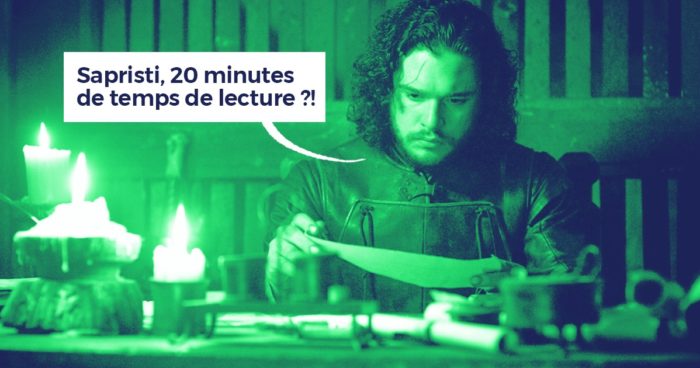 Temps de lecture épisode Game of Thrones